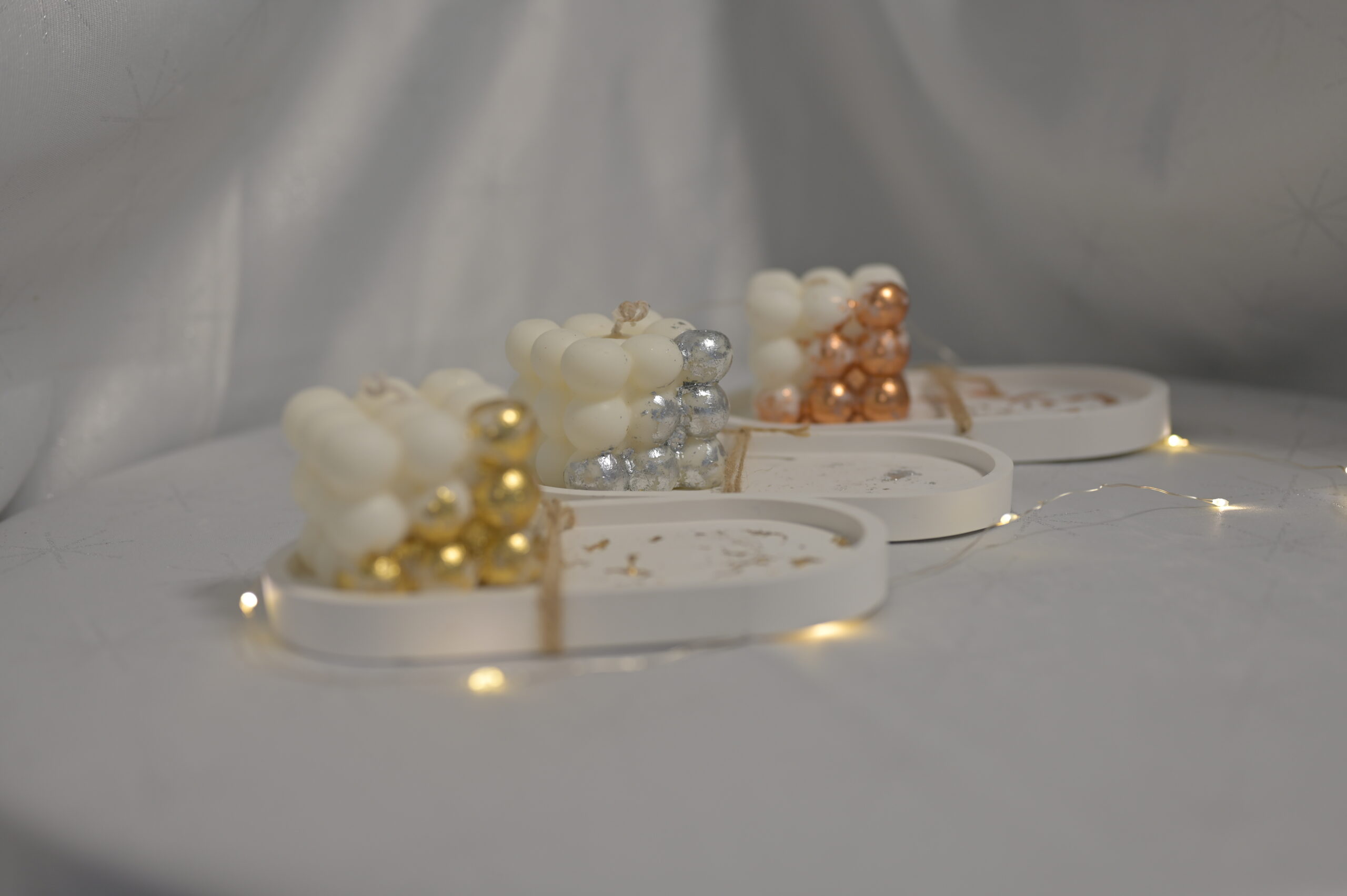 bubble cube metallique